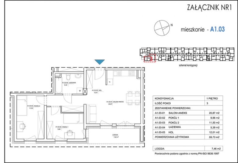 Mieszkanie A1.03